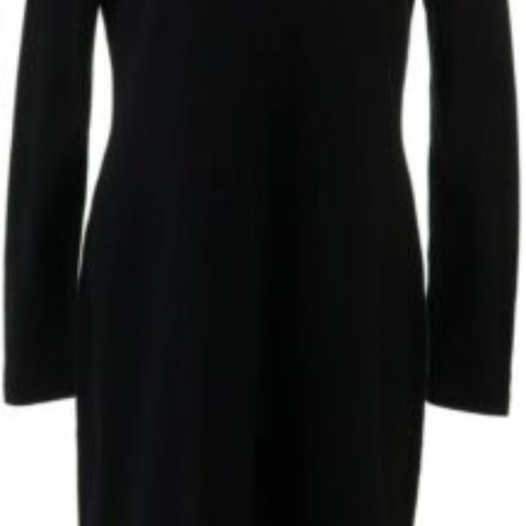 NWT ISAAC MIZRAHI LACE TURTLENECK SWEATER DRESS MEDIUM - Picture 3 of 11